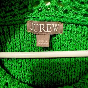 J Crew Green Knitted Top
